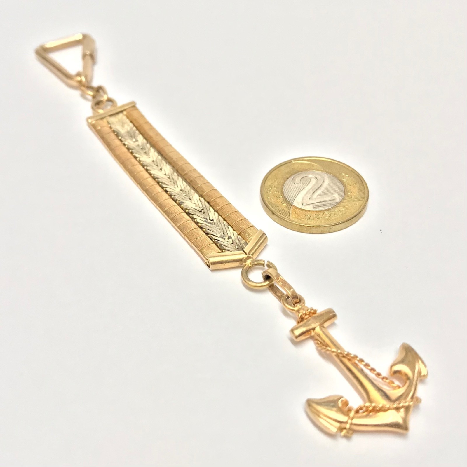 18K gold nautical ANCHOR PENDANT