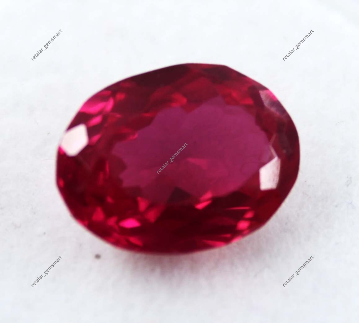 4 Ct Natural Flawless Mozambique Blood Red Ruby Oval Cut Loose Gemstone