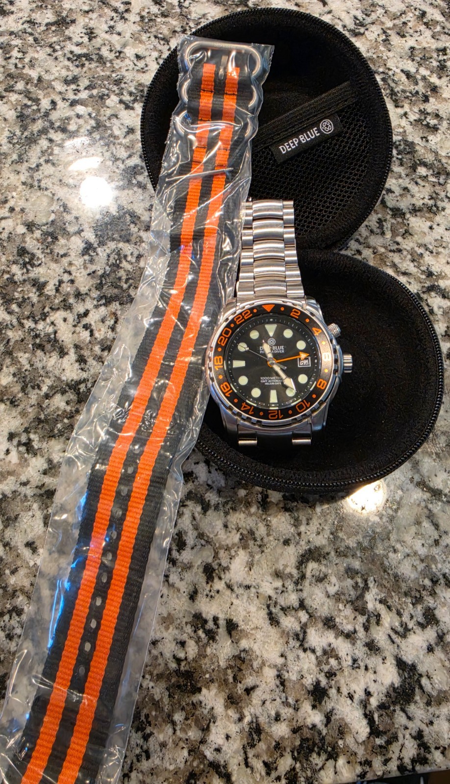 Deep Blue PRO SEA DIVER 1000M GMT AUTO Wristwatch