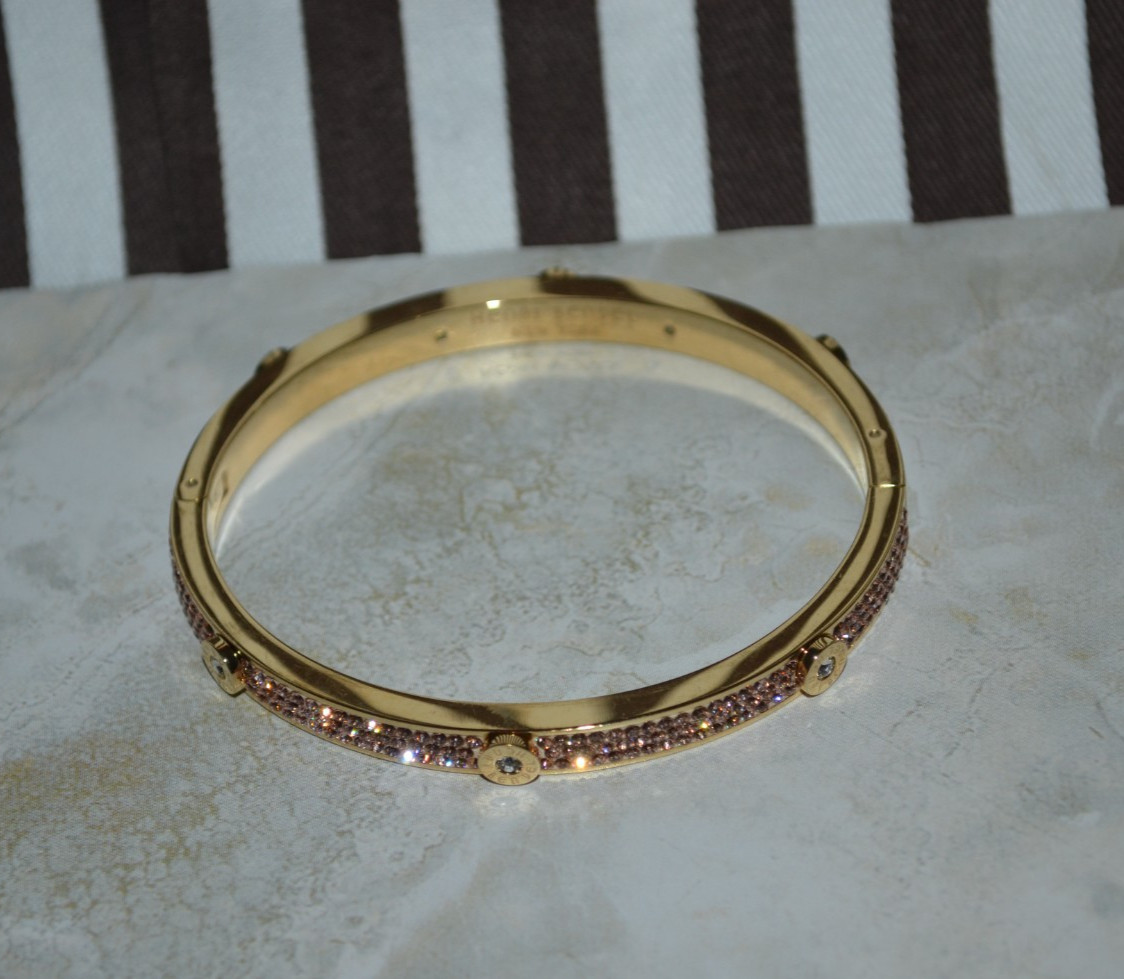 Henri Bendel Miss Bendel Pave Bangle Bracelet