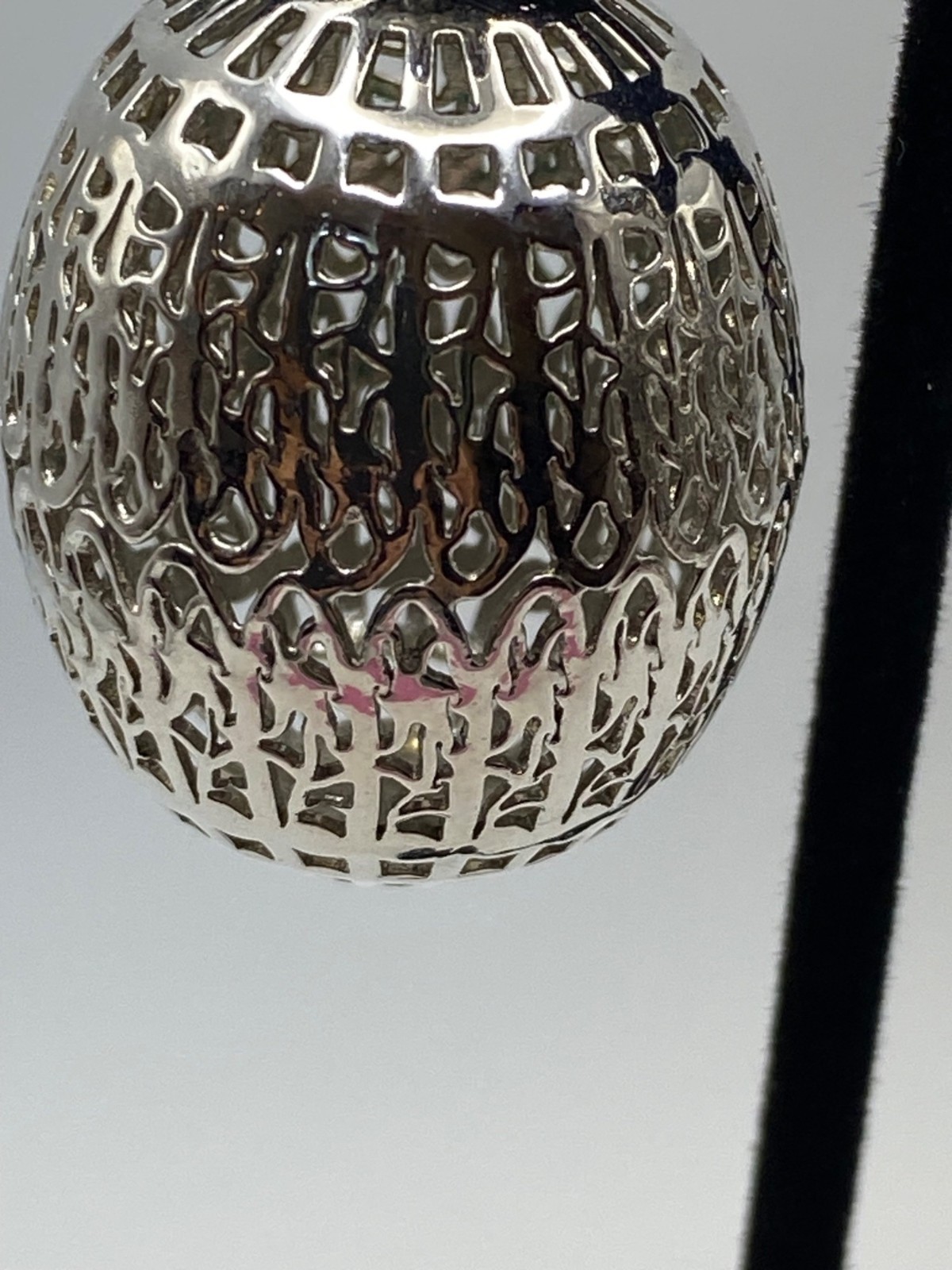 Trifari Mandalay Taj Mahal Lantern Clip-On Earrings Vintage Silver-Tone Filigree