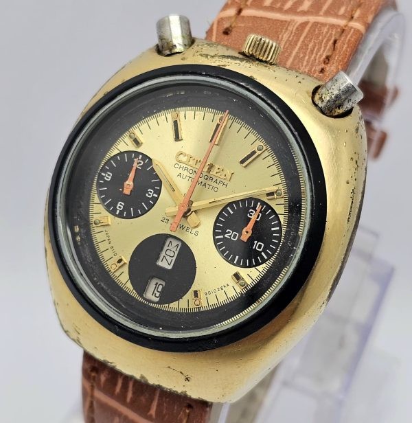 Citizen Brad Pitt Bullhead 67-9020 Chronograph 8110A Vintage Men’s Watch