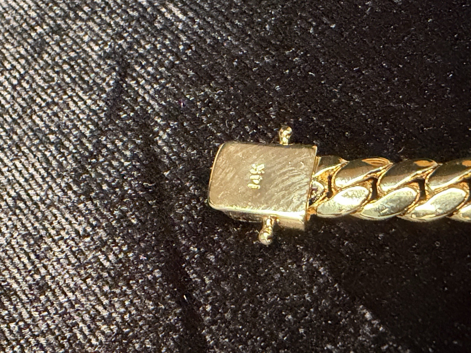 14K Stamped Yellow Gold 6.5MM Miami Cuban Link Bracelet 8in Box Lock