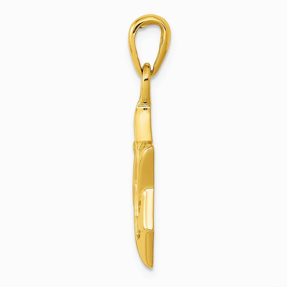 10K / 14K Yellow Gold Star Of David Pendant