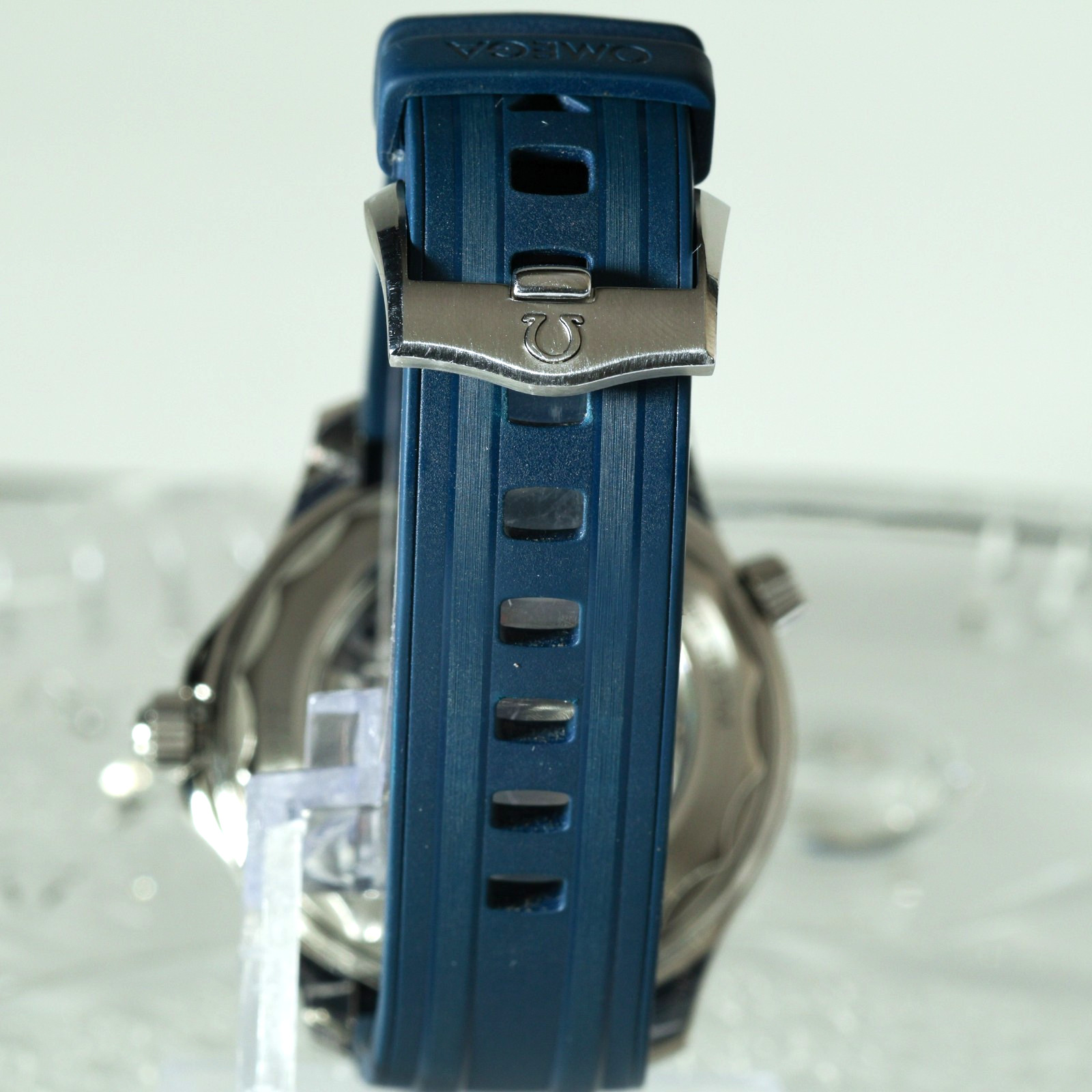 OMEGA Seamaster Diver 300M Gray Wave Blue Rubber Full Set 210.32.42.20.06.001