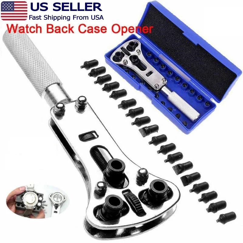 Watch Band Back Case Opener Fixer Repair Tool Kit Battery Screw Cover Remover