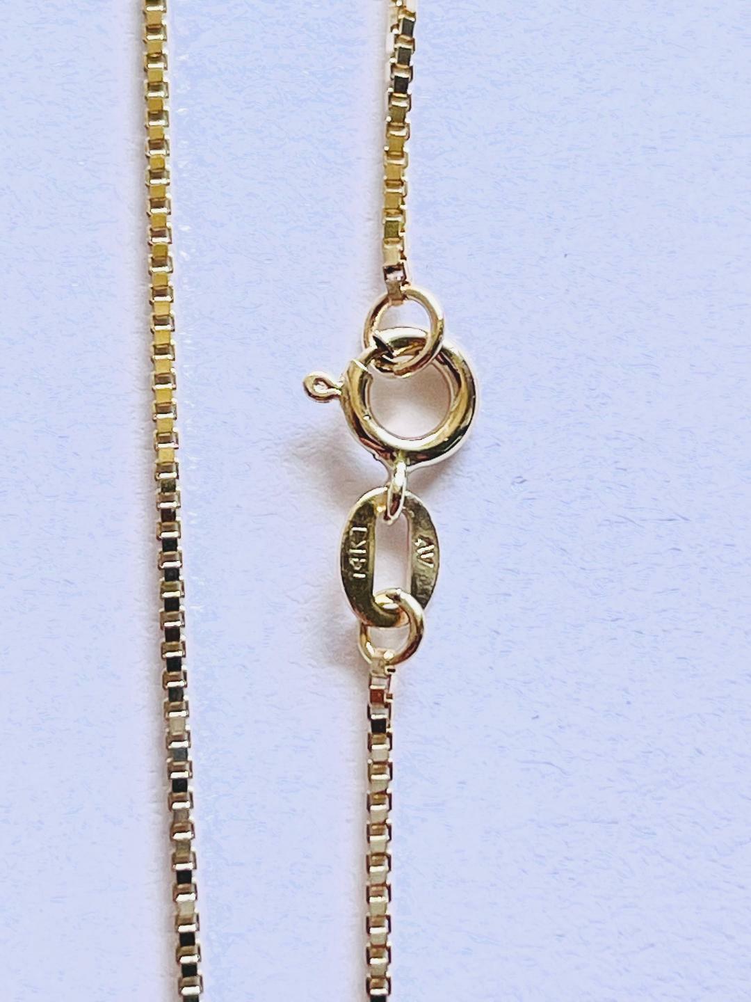 14K Solid Yellow Gold BX-0.5 Box Chain 18″ (45 cm) N022-60
