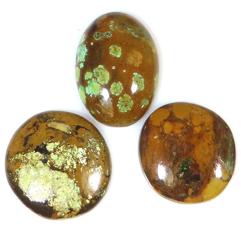92.55 Cts 100% Natural Tibet Turquoise Cabochon ~3 PCs Lot Super Gemstone LP250