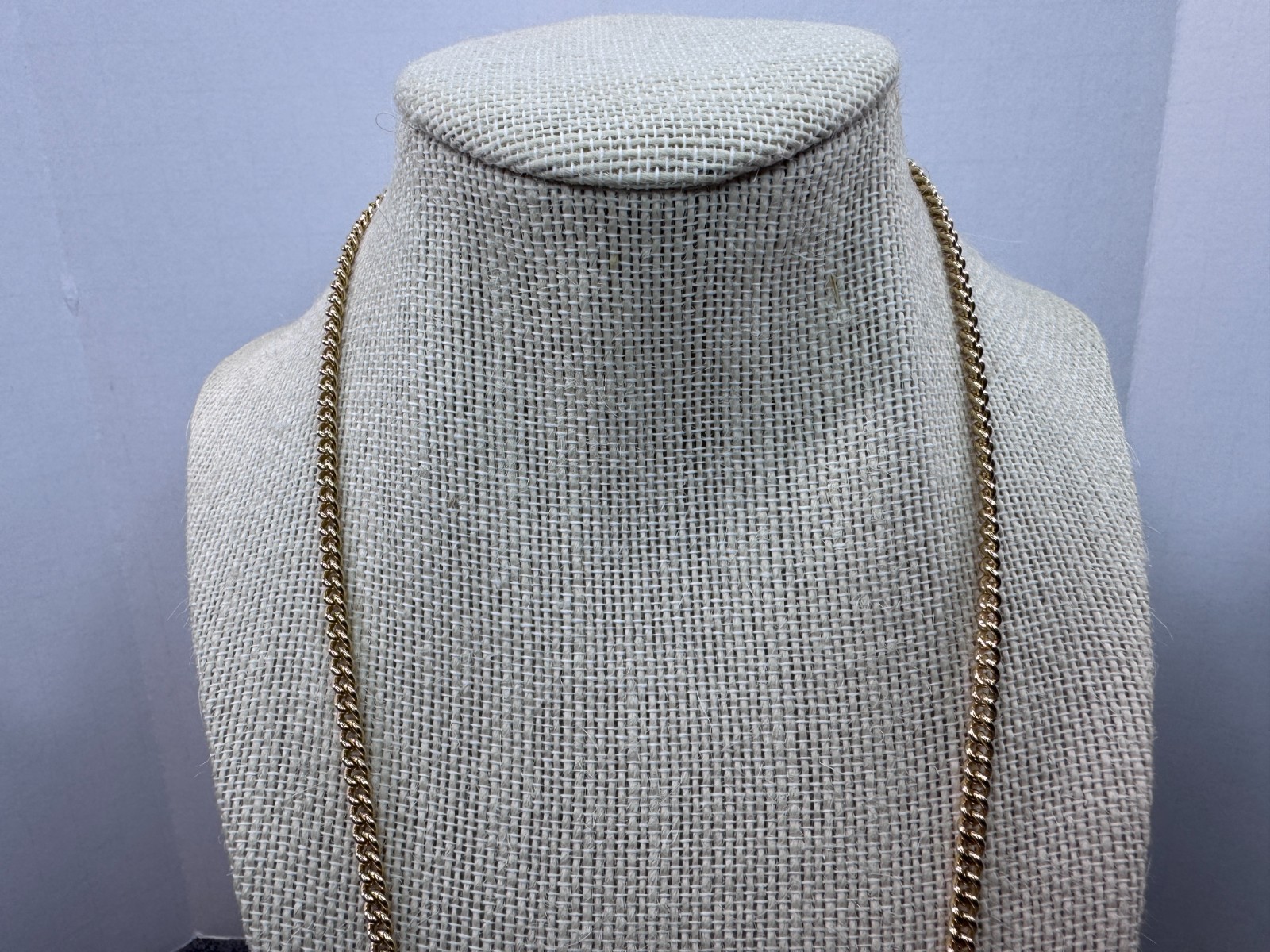 James Avery 14k Yellow Gold Heavy Curb Chain Necklace 22” Long – 29 Grams