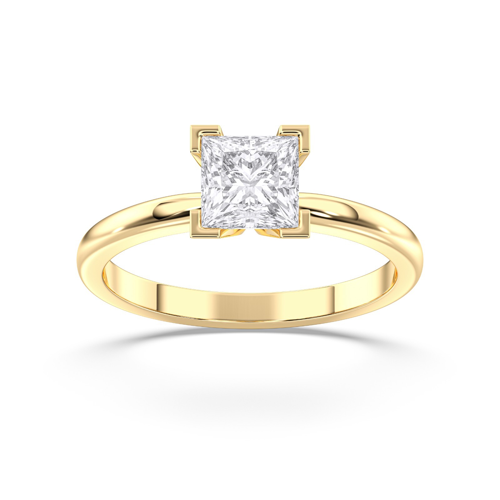 1ct Lab Grown Diamond Engagement Ring IGI Certified 925 Silver Promise Gift Her