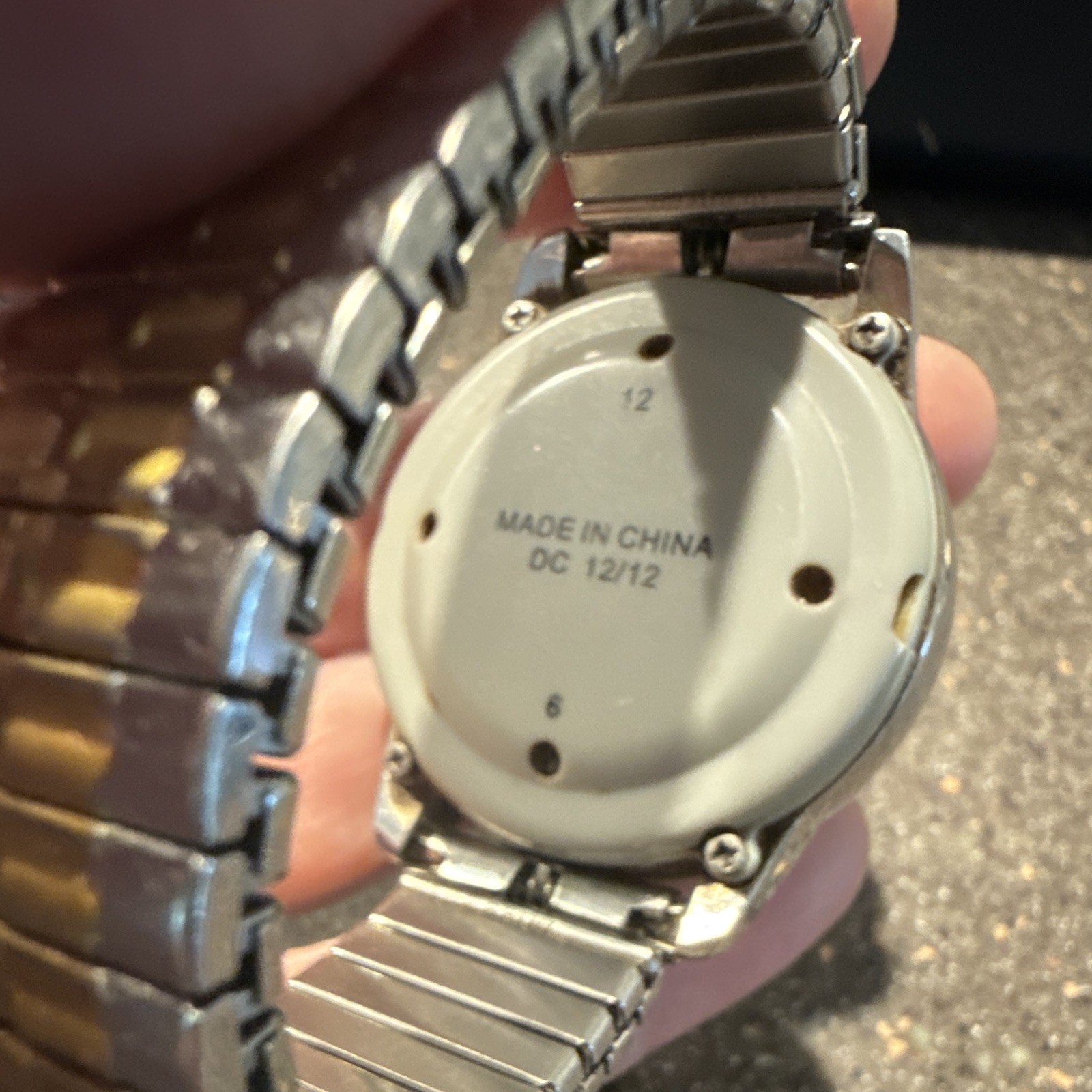 Reizen Talking Radio Controlled Watch, Low Vision Atomic Timepiece, Silver/Gold