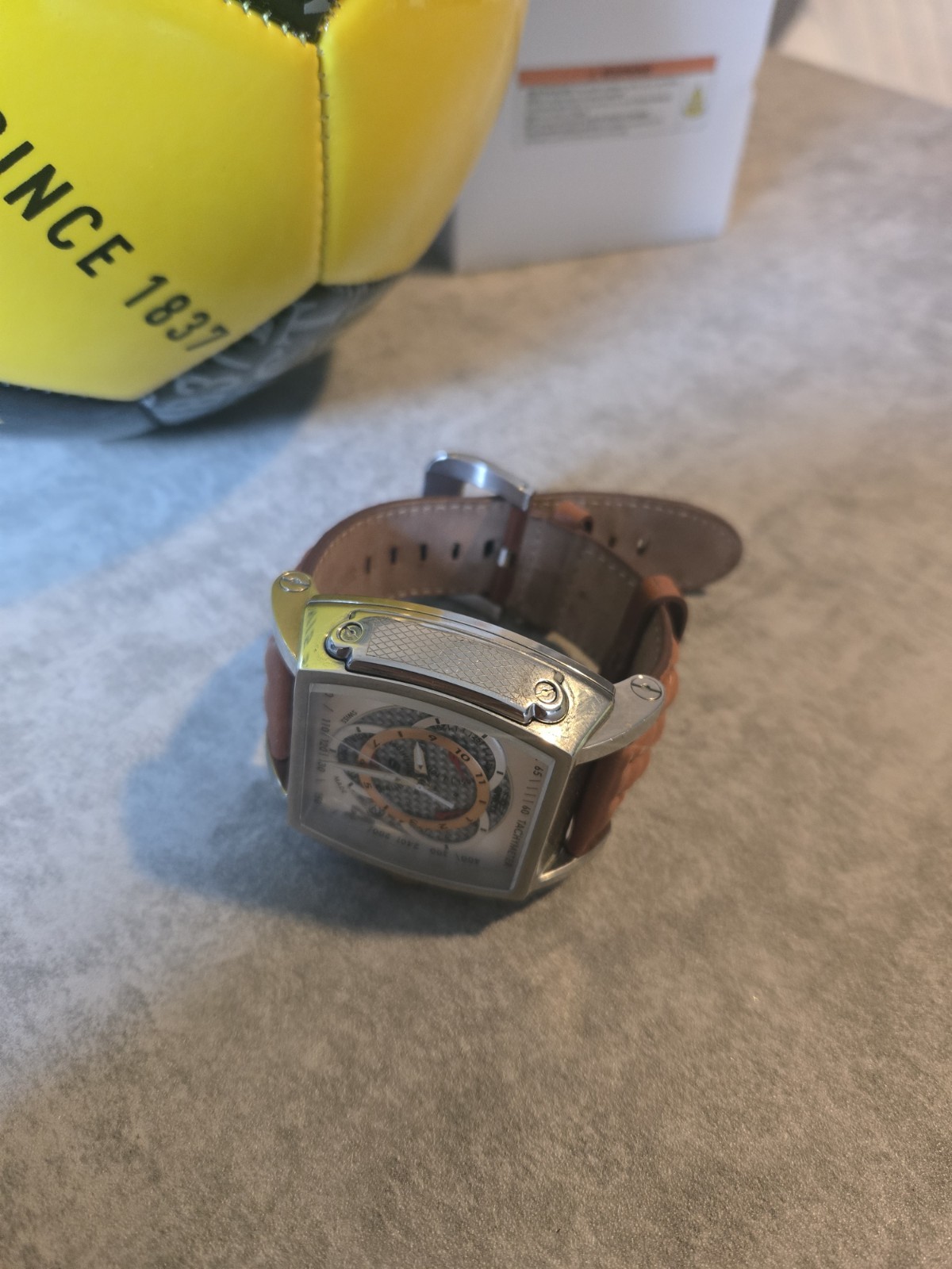 Invicta S1 Rally Men’s Chronograph Watch – 48mm – Brown Leather Strap