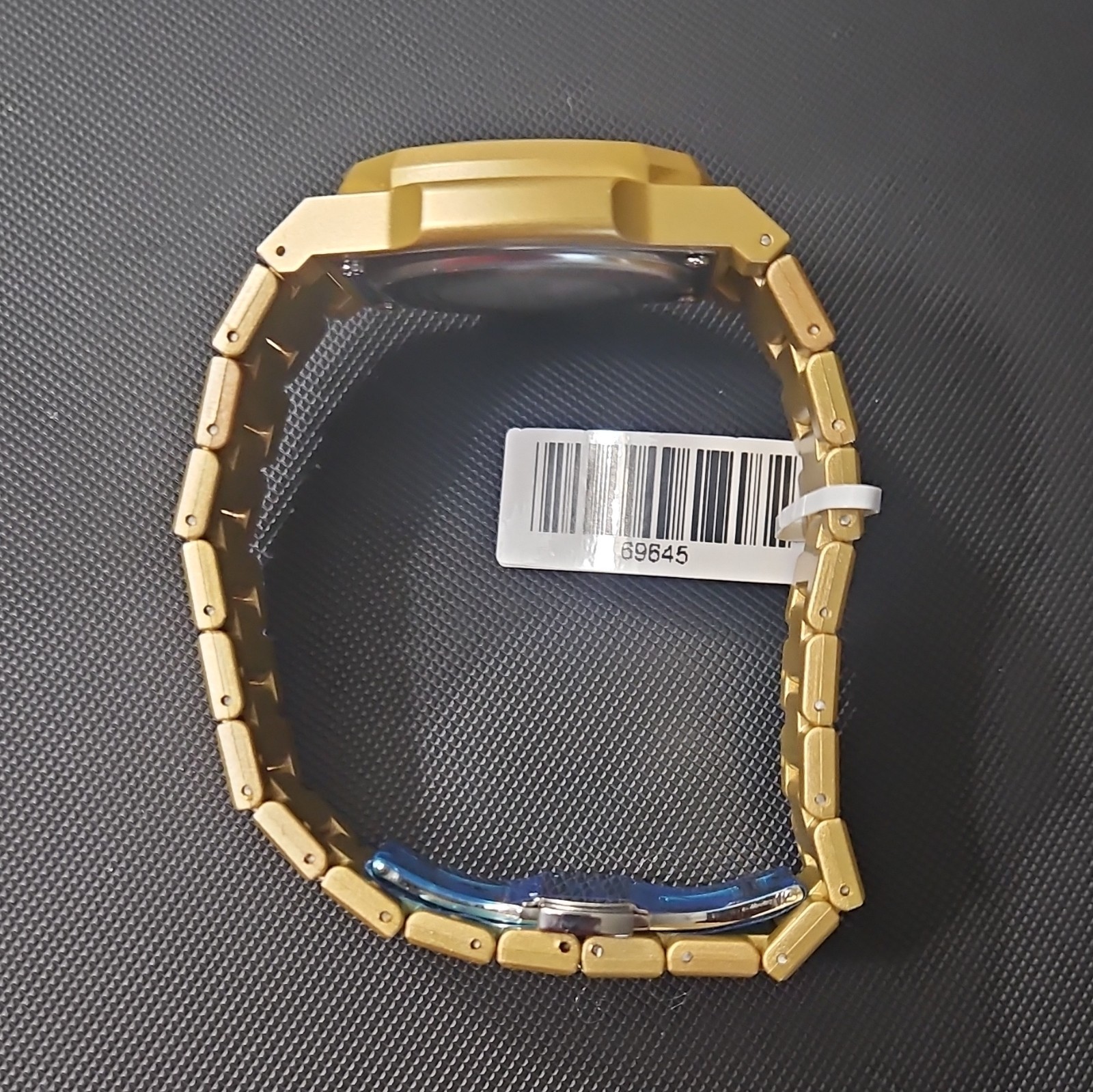Invicta 44mm Quartz Gold Tone Analog Bracelet Watch Gold Dial 50m