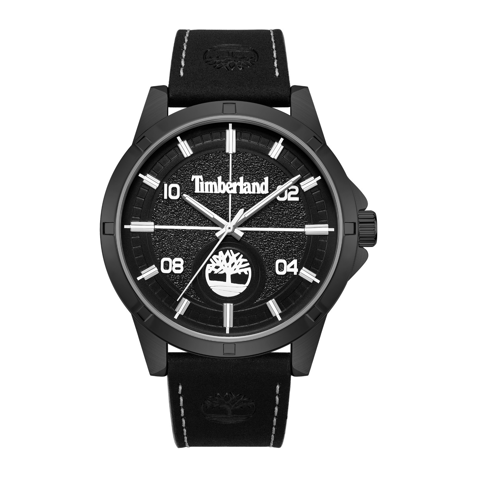 Timberland Men’s Analog Watch With Black Leather Band TDWGA9009602