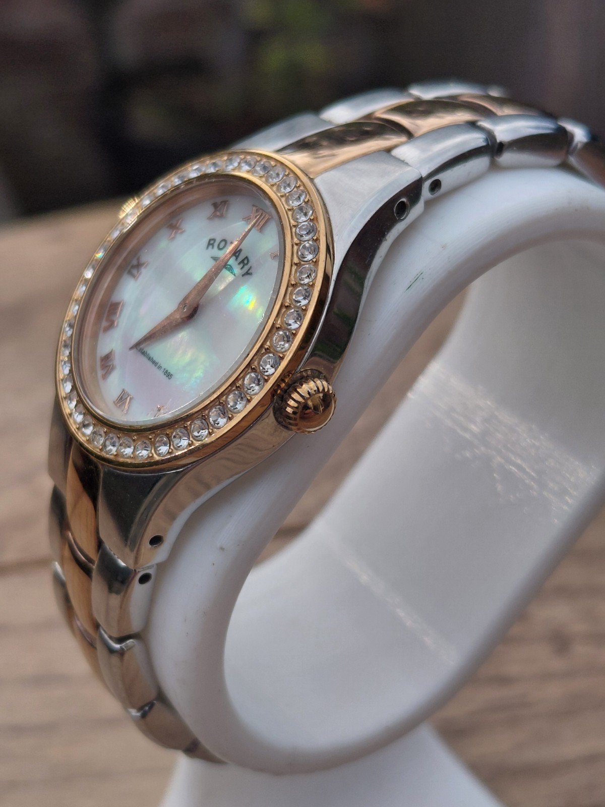 Rotary 2 Tone rose Gold & silver Bracelet Watch LB03501/71 – See video