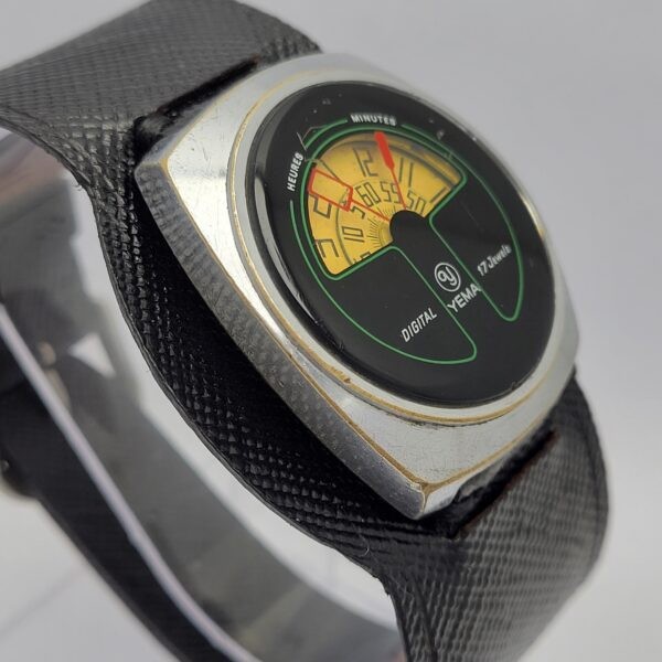 Yema Digital Jump Hour 36801 Hand Winding Vintage Men’s Watch