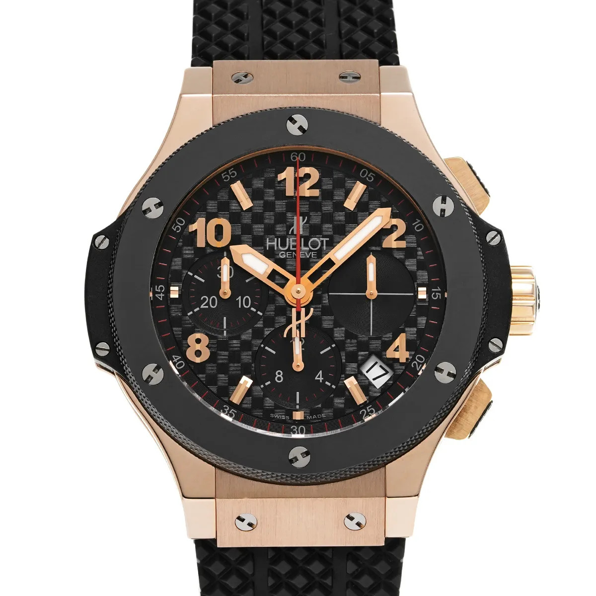 Hublot Big Bang 341.PB.131.RX 41mm Pink Gold Black Wristwatch #WW3445