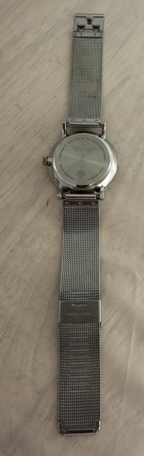 Caravelle New York Men’s 45B128 Stainless 40mm Watch Needs Battery