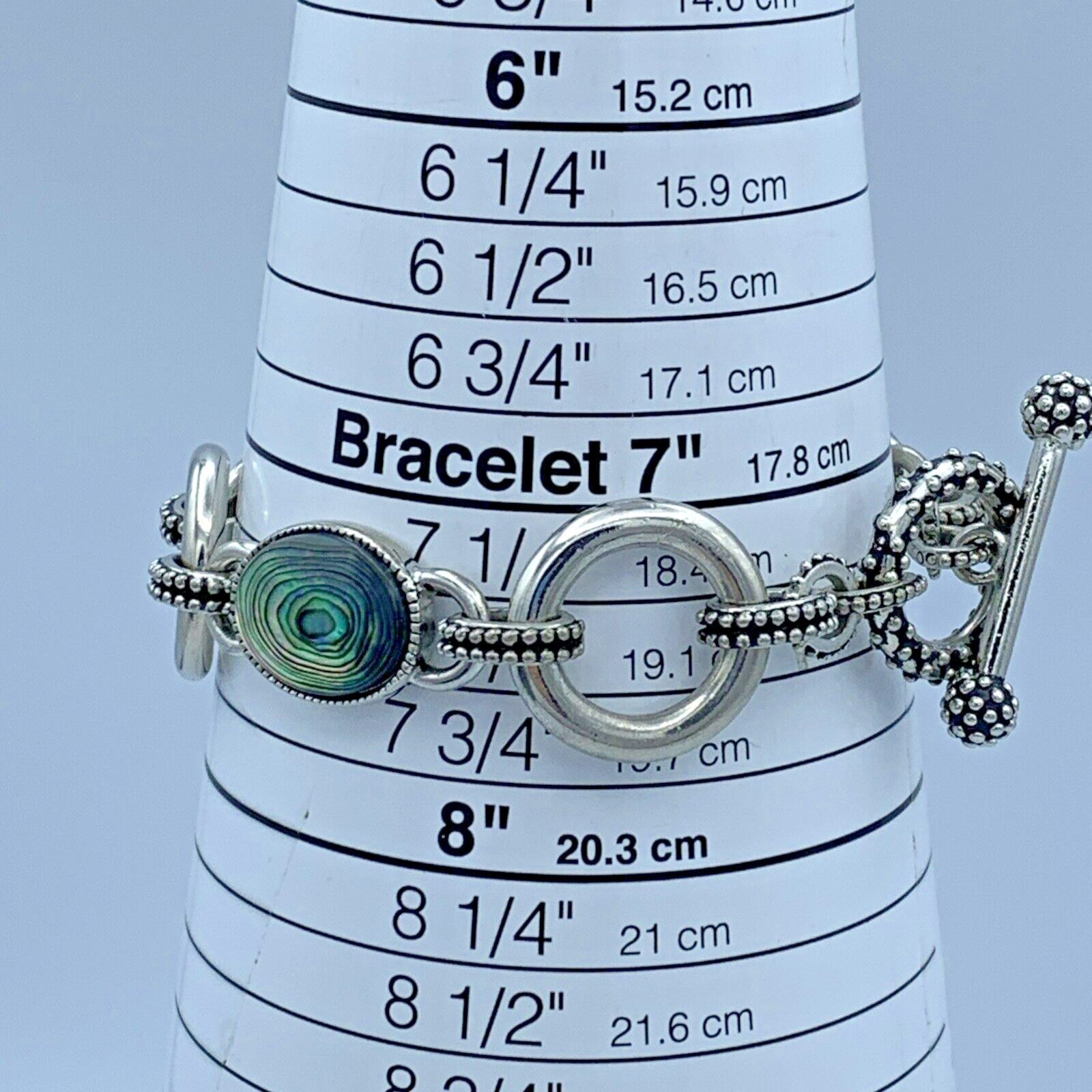 Lia Sophia 7.25 in Silver Tone Toggle Bracelet B3-57