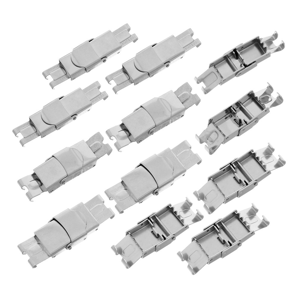 15pcs Stainless Steel Watch Band Clasp Deployment Fold-Over Buckle