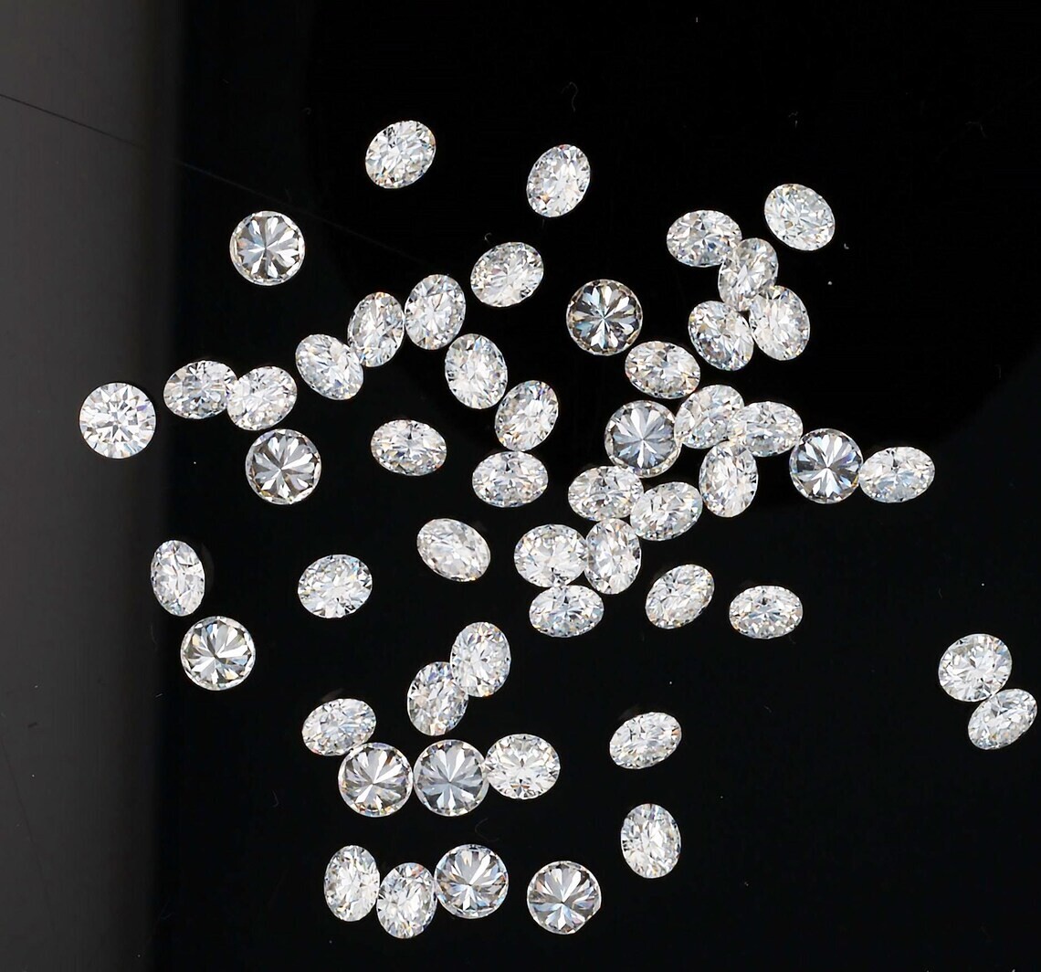 2.3 MM Calibrated Size Moissanite Round White Color D VVS1 Grade Loose Gemstone