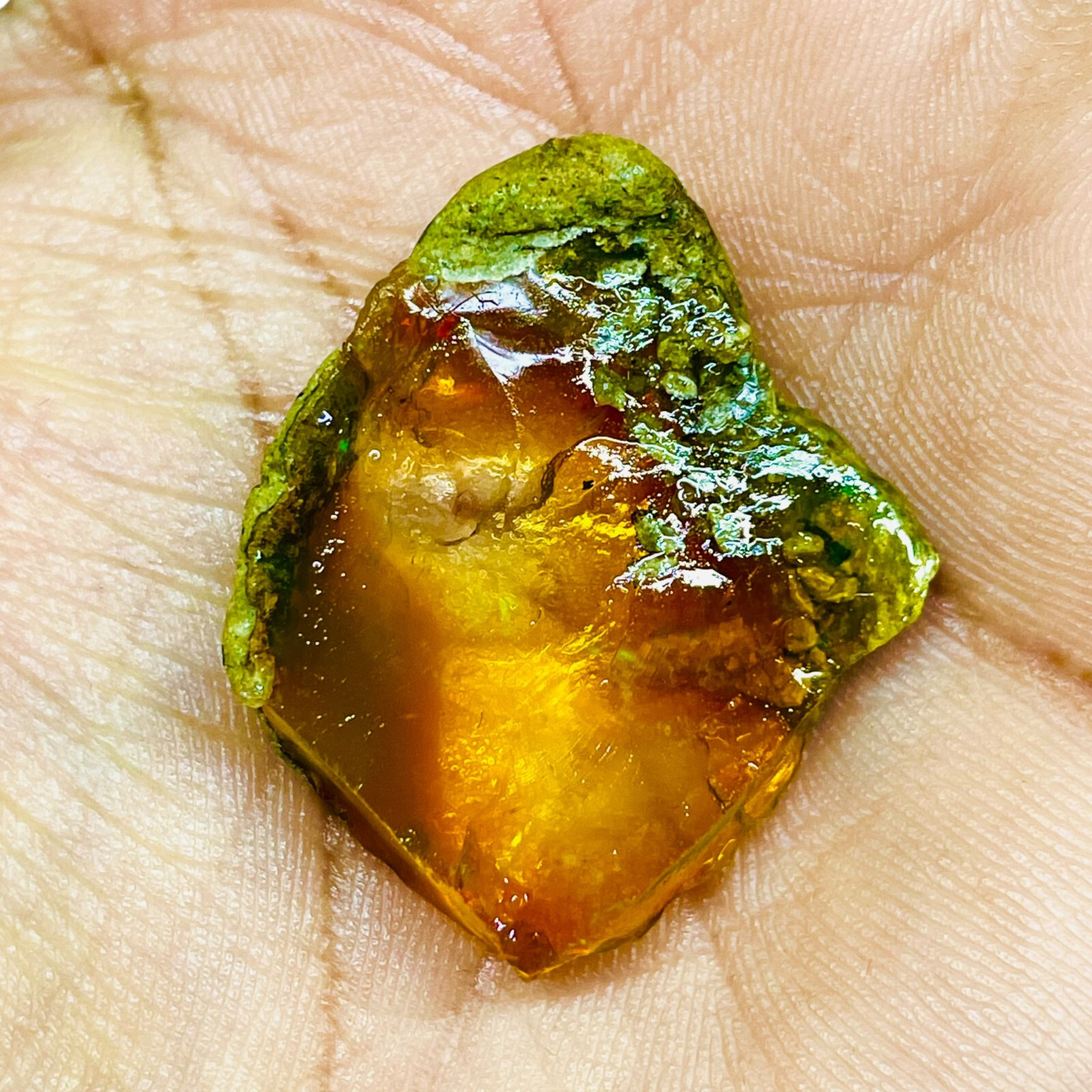 40.55 Cts Natural Ethiopian Opal Rough 35x30mm Huge Untreated Loose Gemstone