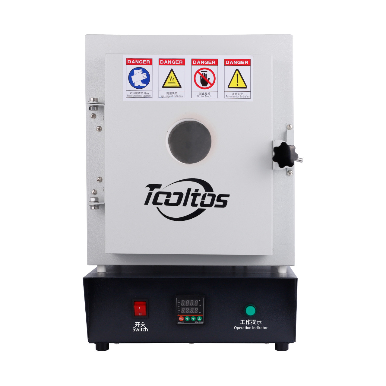 TOOLTOS Dual-Layer Burnout Furnace for Jewelry Casting with Observation Window
