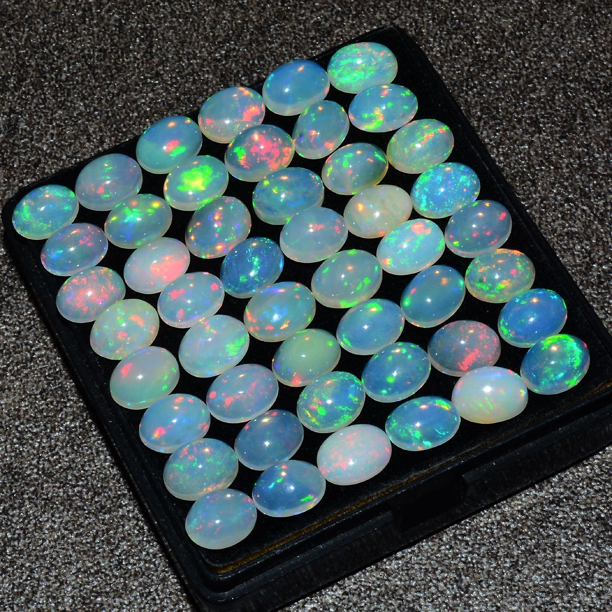 Set 10 Pcs Natural Opal Ethiopian Hi-Grade 9mmx7mm Flashy Colors Loose Gemstones