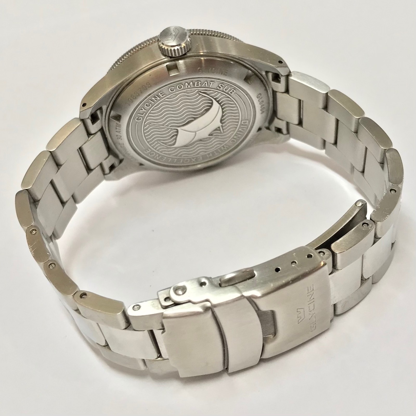 Glycine Combat Sub GL0404 Automatic Set 39mm WR300 Sapphire Mens Military