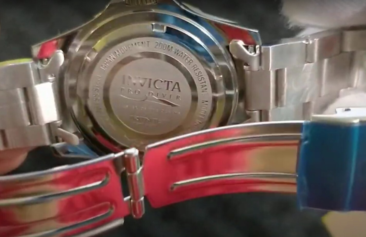 Invicta 26972 Pro Diver Blue Dial Two Tone Silver Gold IP Mens Two Tone Link