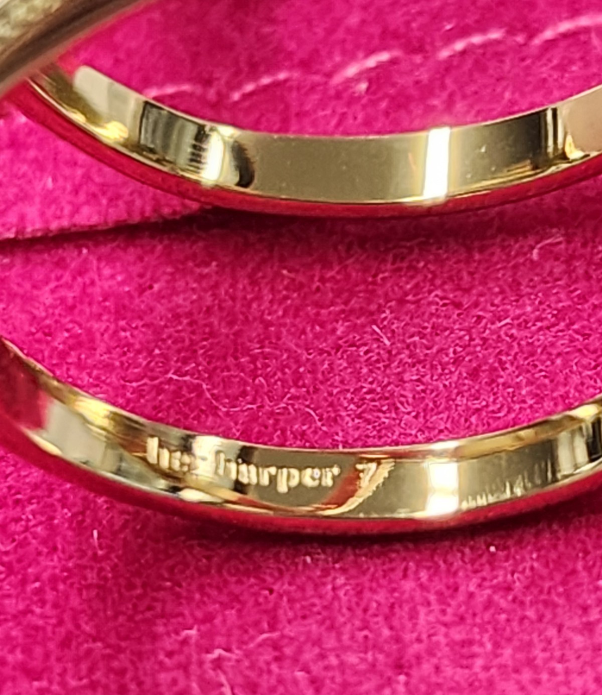 Hey Harper 14K Gold Plated DNA Ring sz 7