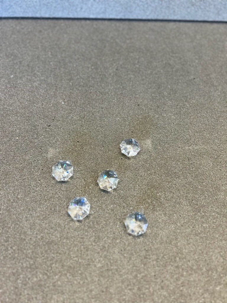 10 Pack! Swarovski Strass Lilly Cut Octagon Crystals 1 Hole 24mm 8115 Series