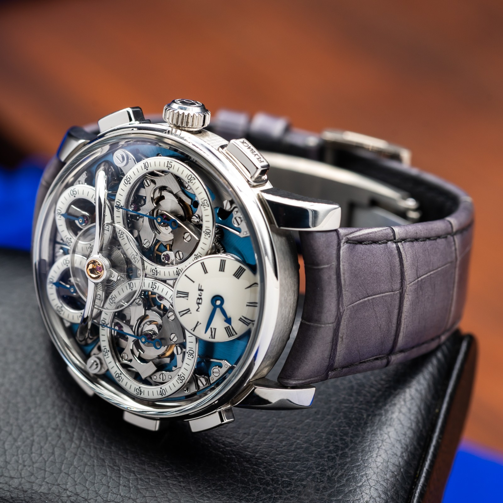 MB&F Legacy Machine(LM) Sequential Flyback Platinum Dual Chrono Flyback 10.PL.BU