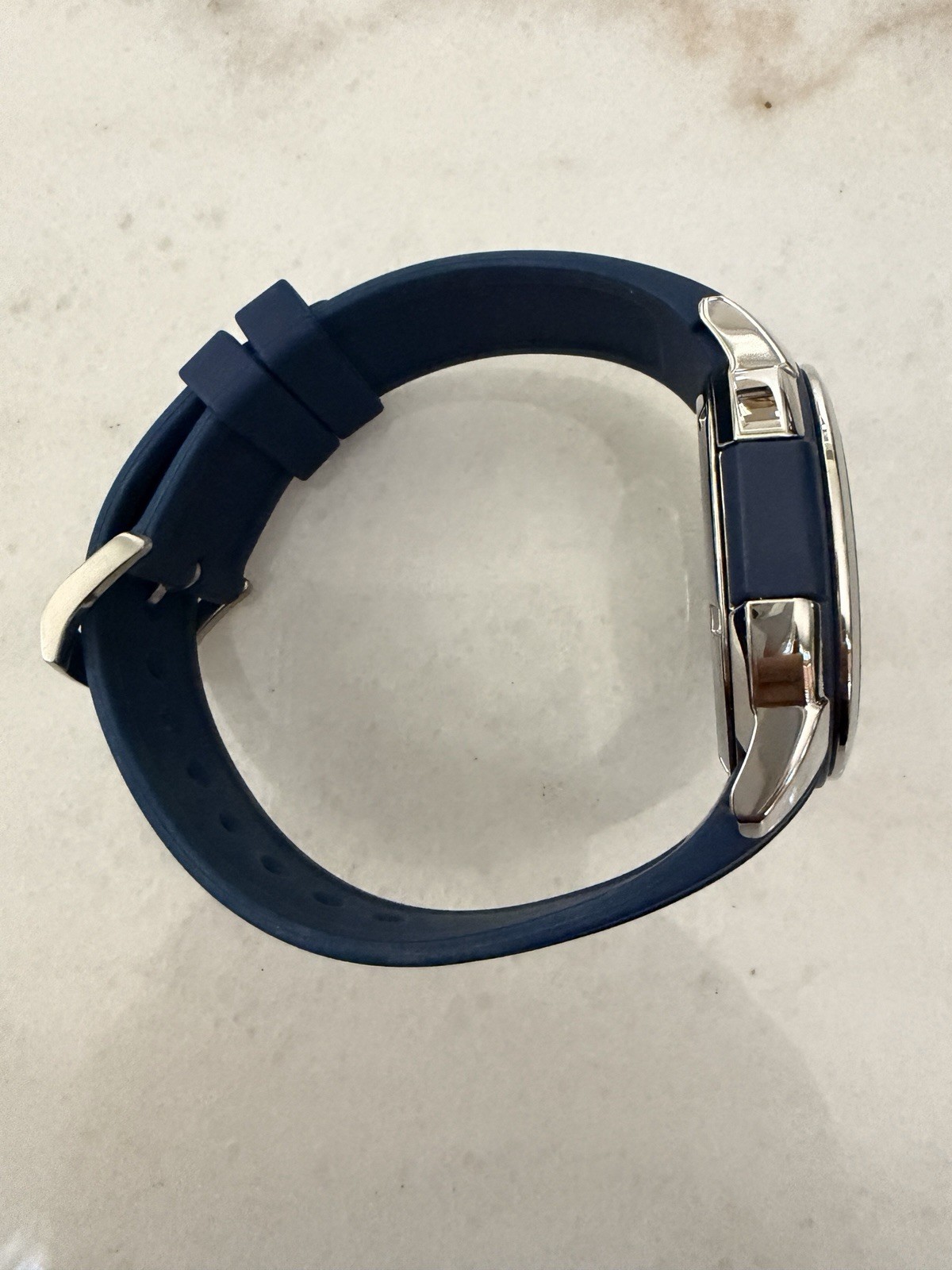 Citizen AW1158-05L 45mm Silver Stainless Steel Case with Blue Polyurethane Strap