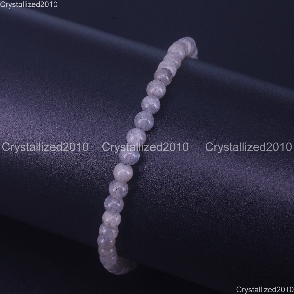 Handmade 4mm Mixed Natural Gemstone Round Beads Stretchy Bracelet Child Size 6″