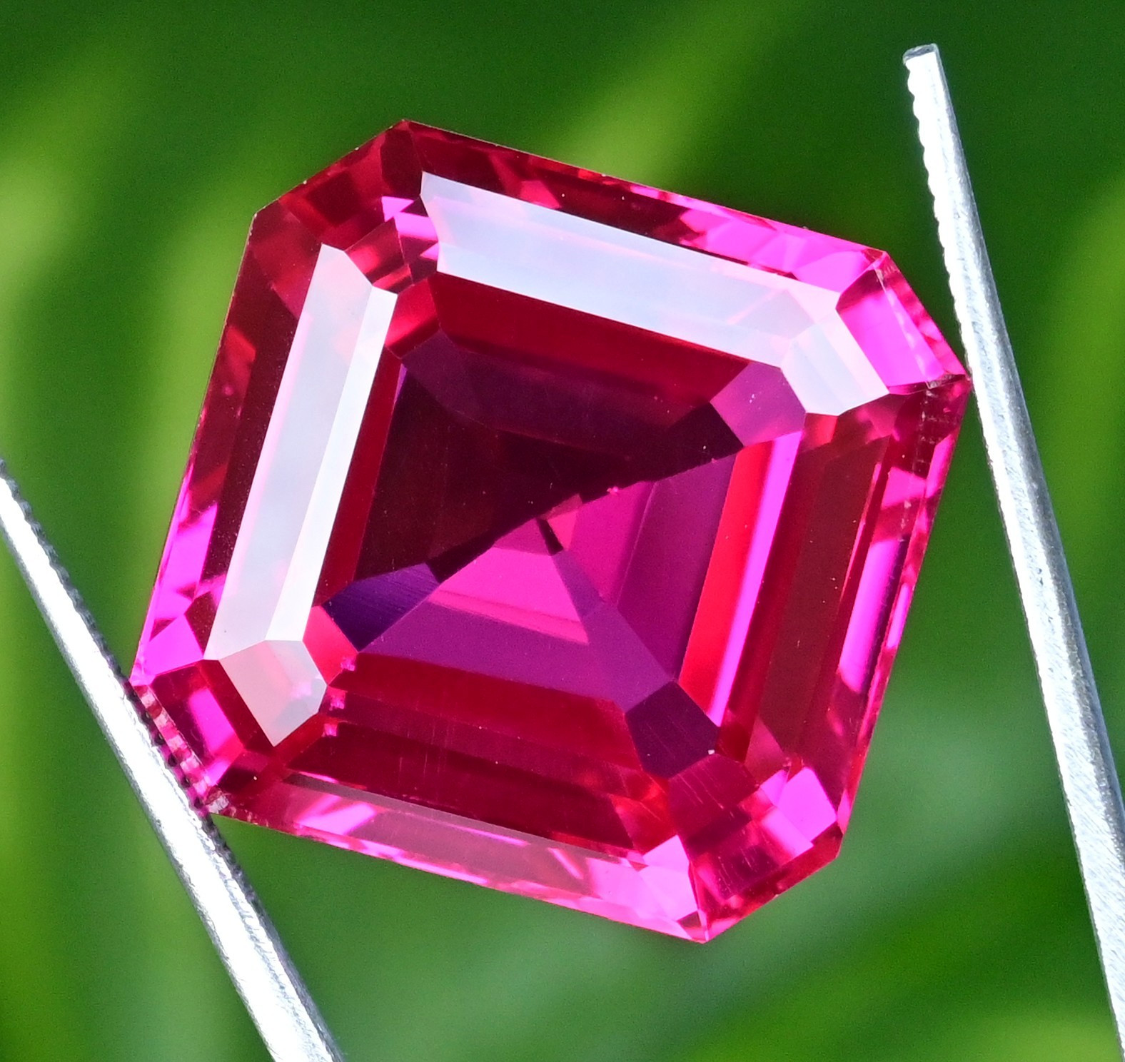 58.85 Ct Flawless Rare Natural Certified Mogok Red-Pink Ruby Octagon Gemstone