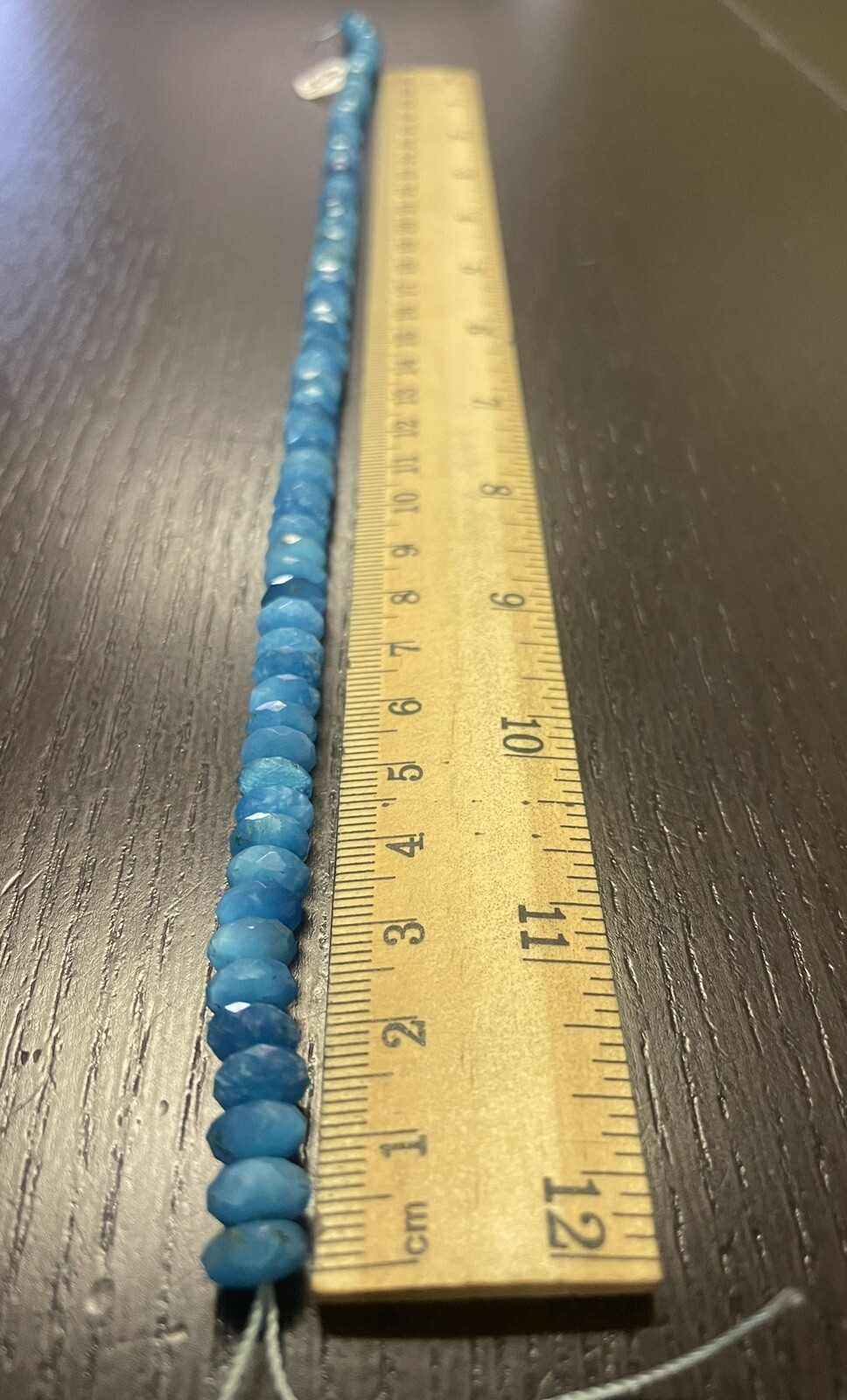 Blue Quartz Beads Roundelle Gemstones Loose 3×7 mm