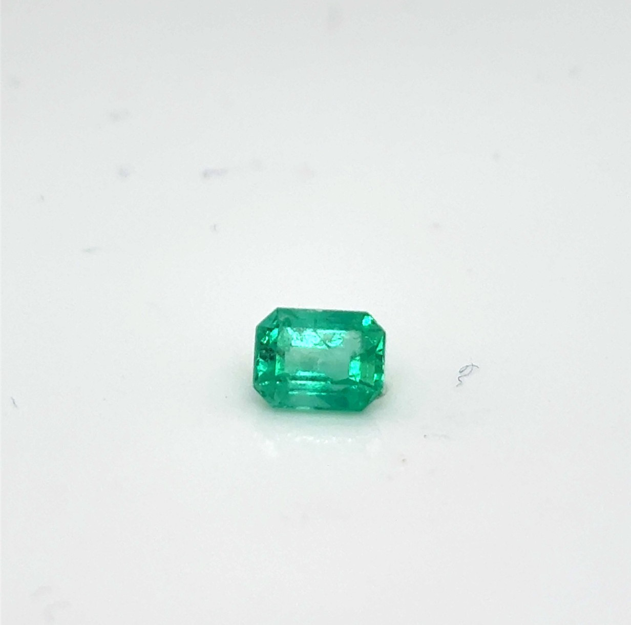 Natural Colombian Emerald 0.49ct Emerald Cut Loose Gemstone 5.43×4.23mm