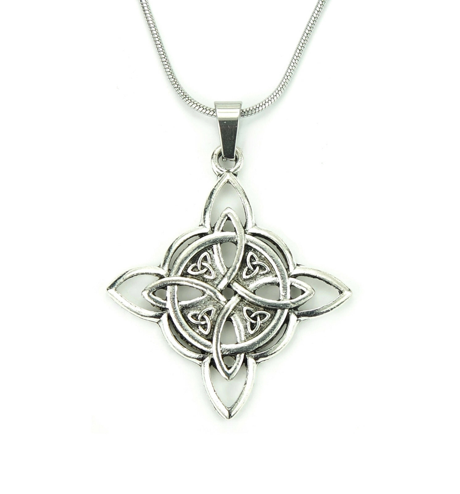 Witches Knot Necklace or Earrings, Witch’s Star Pendant Celtic Magick