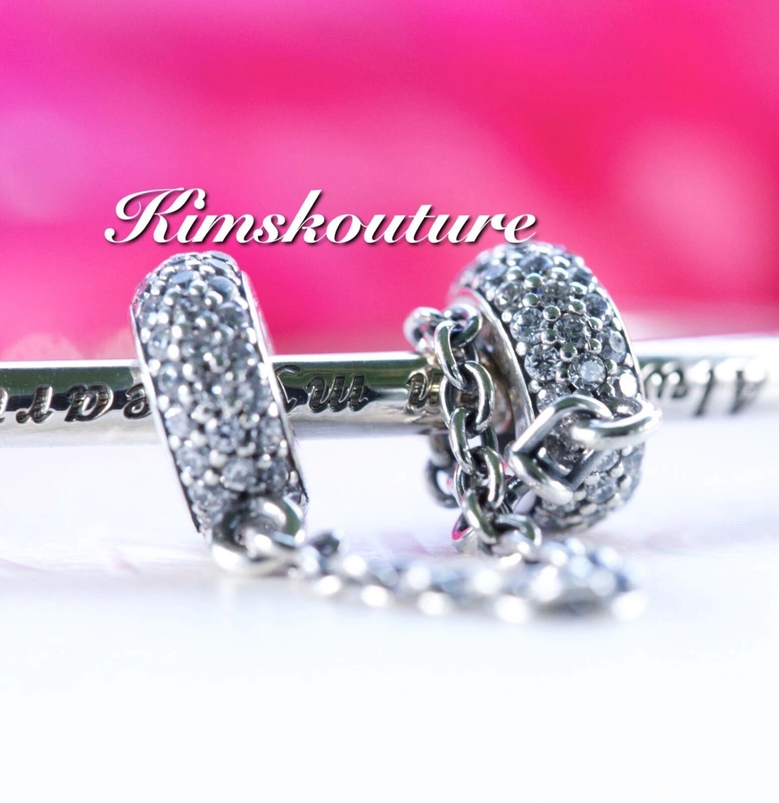 Authentic Pandora Sterling Silver Inspiration Within Safety Chain #791736CZ-05