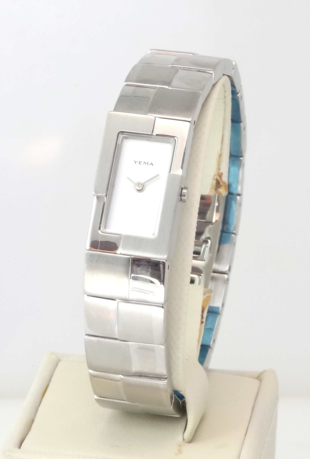 YEMA Paris YE 976 Womens 3-3/4 Ligne Quartz 1/2 Bangle Watch *New Vintage w/box