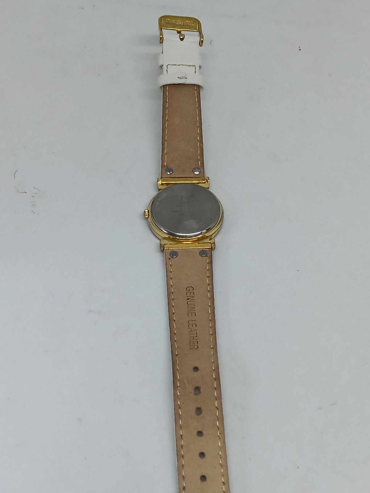 Vintage Dunhill Overseas 2035-15 Women’s 30mm Gold Tone Quartz Watch