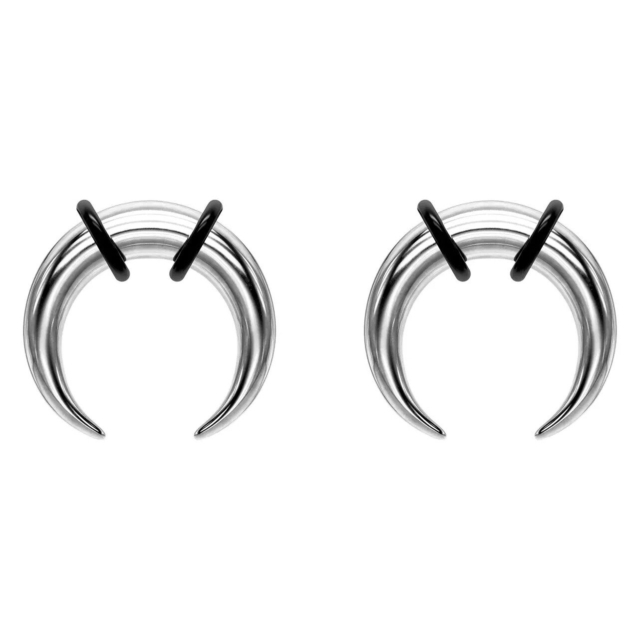 Surgical Steel Crescent Tapers Bull Stretchers Expander Horseshoes Septum Ring