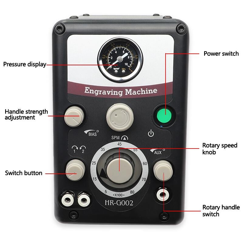 110V 220V Pneumatic Jewelry Engraving Machine Double Ended Impact Engraver