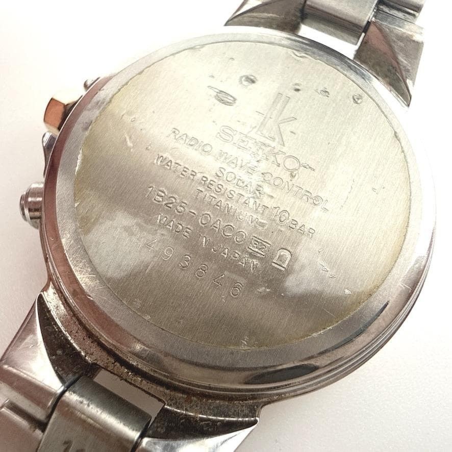 With Box SEIKO LUKIA Radio Solar Lucky Passport Titanium SEIKO LUKIA Working