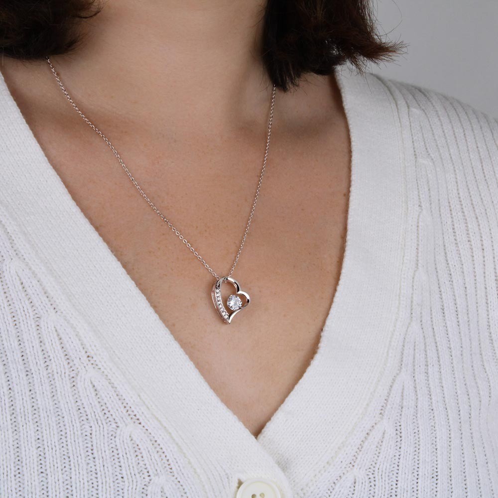 To My Mother: Forever Love Necklace – Tell her anytime how much you love her