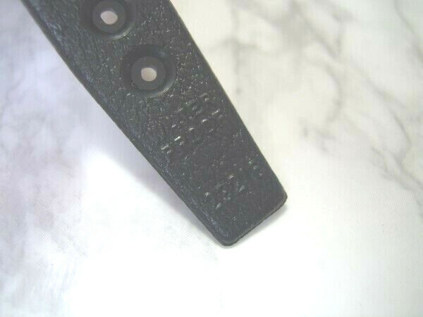 AUTHENTIC 60’S NOS TROPIC 16MM SWISS PERFORATED BLACK RUBBER BAND STRAP *6690