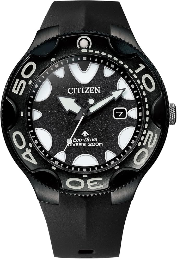CITIZEN BN0235-01E PROMASTER MARINE Eco-Drive Diver’s Watch 200m Orca Black NEW