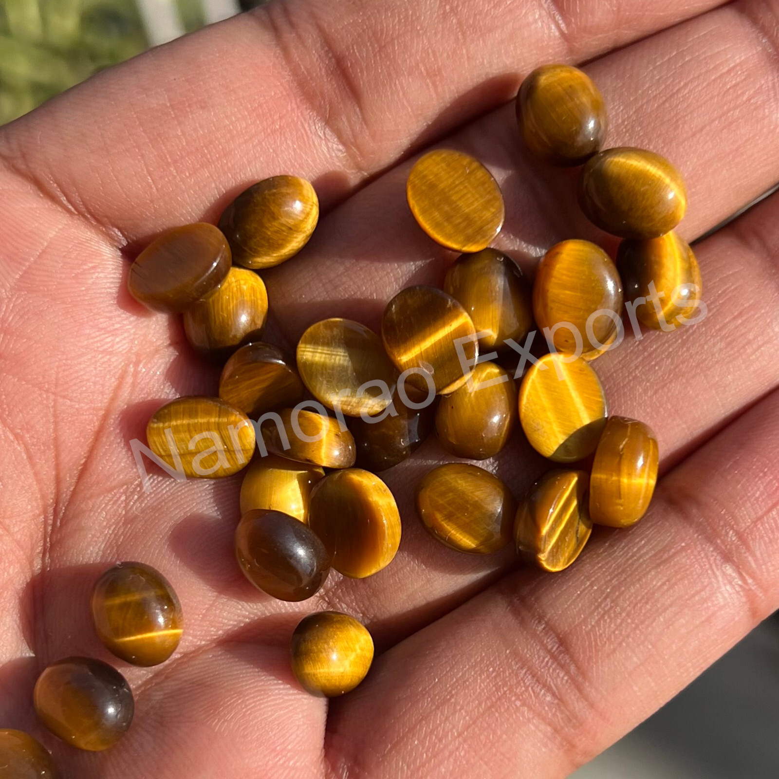 Natural Tiger’s Eye Oval 3×5 mm to 15×20 mm Cabochon Loose Gemstone Lot