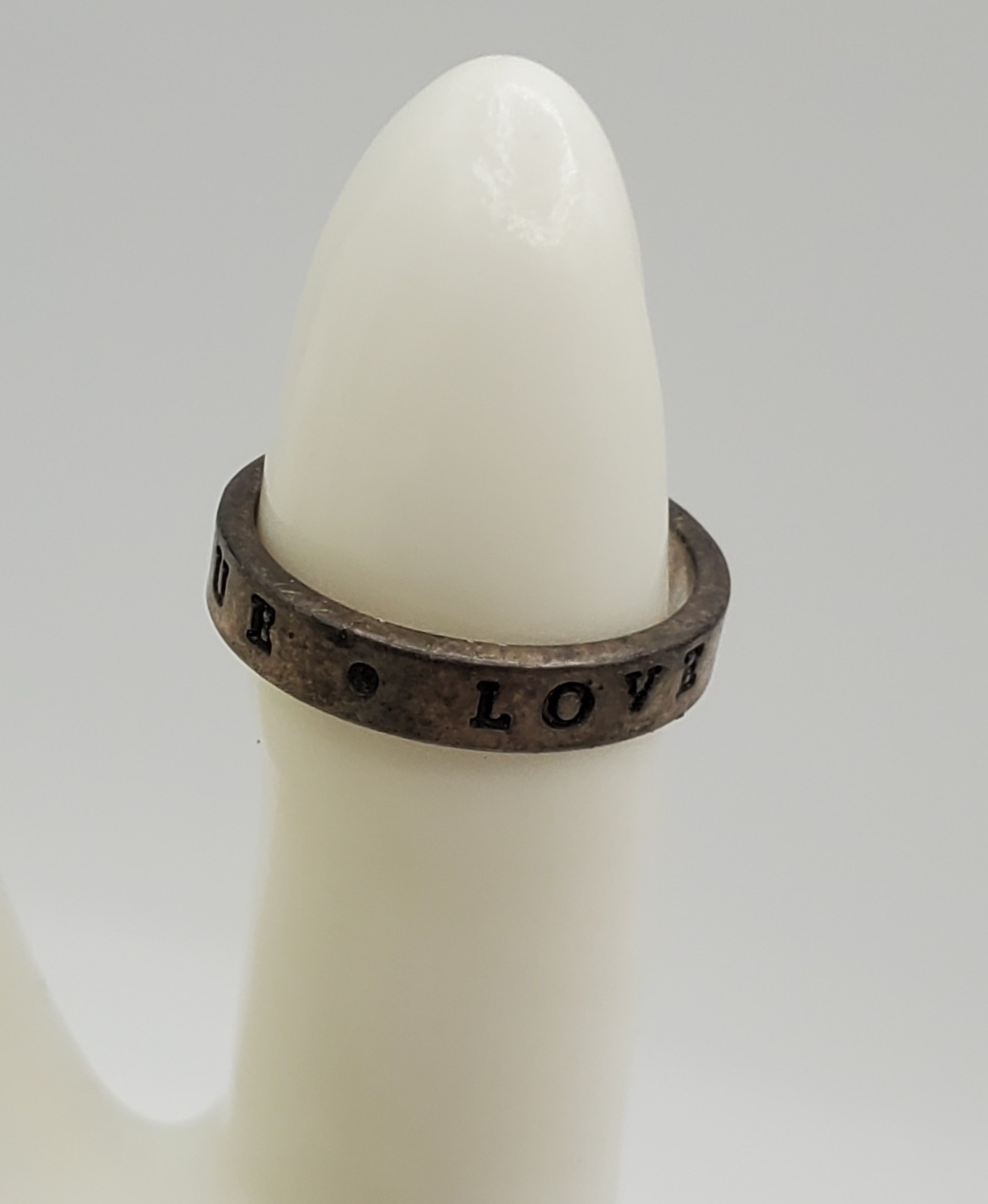 925 BDS True Love Waits Ring 7 Sterling Silver 3g Wedding Band Purity Reminder